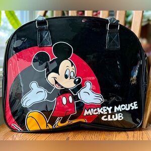 NWT$30 Official Disney The MICKEY MOUSE CLUB Bowler Bag with small flaws